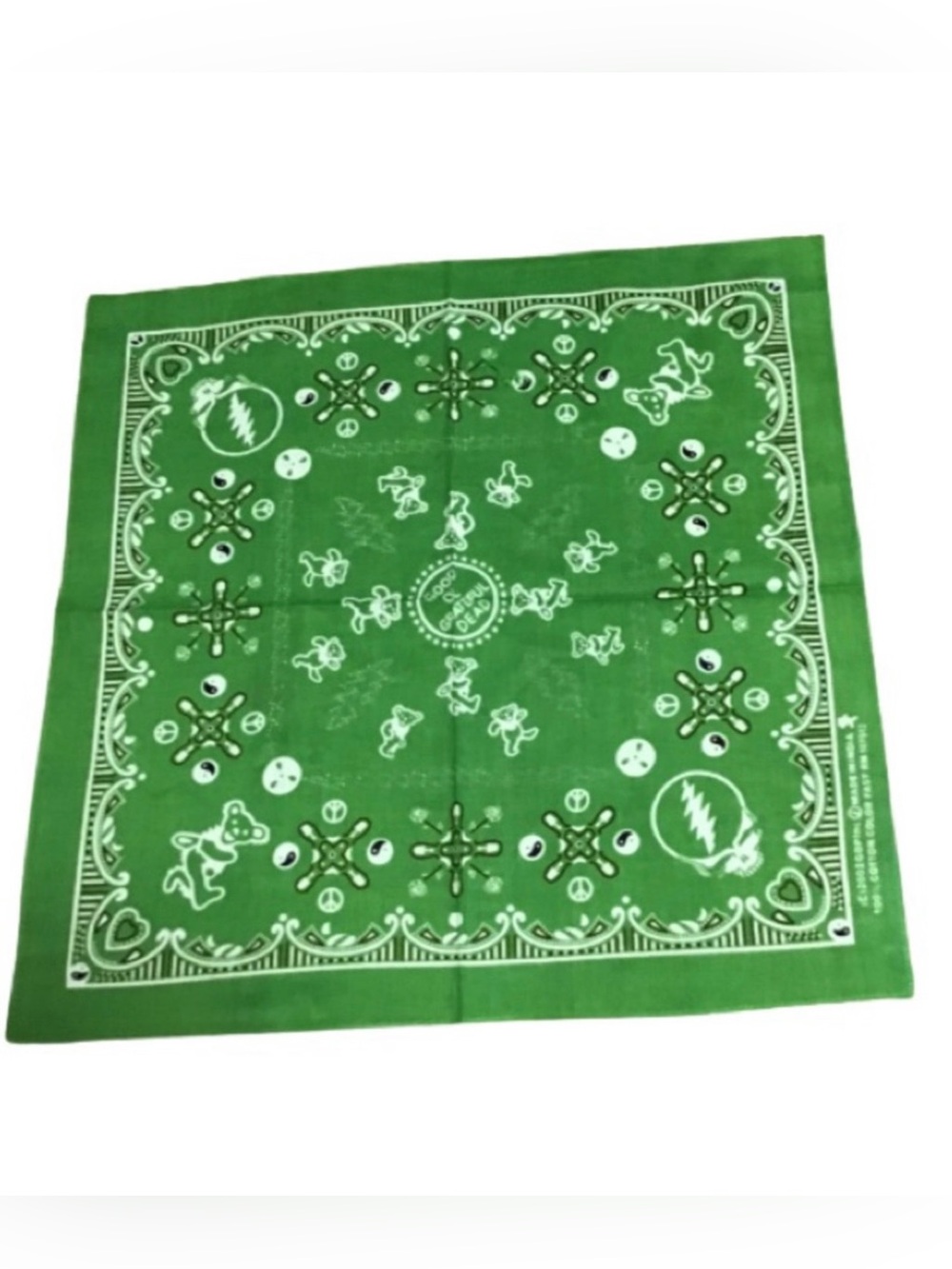 NWT Green good old Grateful Dead bandana